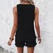 Women's Sleeveless Crew Neck Pant Set 2025 Cross Border Independent Site TikTok Temu Top And Shorts Ensemble for Spring/Autumn Summer_ecoleips.com