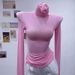 Women's Rainbow Colored Turtleneck Fitted Inner Layer Top Long Sleeved T-Shirt for Autumn And Winter_ecoleips.com