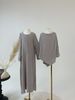 Verve Two-Piece Headscarf Set Casual Robe Dress_ecoleips.com