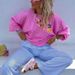 Women's Clothing Knitted Round Neck Long Sleeved Sweater Fashionable Loose Casual Versatile Tops New Style_ecoleips.com