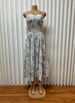 Women's Clothing Sexy Backless Printed Dress Waist Cinching Slimming Suspender French Design_ecoleips.com