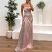 Women's Clothing Strapless Dress Fashion Casual Party Patchwork Style For Spring Autumn INS Inspired New Arrival_ecoleips.com