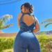 Spring Summer Women's Sleeveless Slim Fit Jumpsuit High Waist Retro Style Backless Hollow Design Street Fashion Romper_ecoleips.com