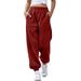 Women’s Clothing Fashion High Waist Casual Sports All Match Sweatpants Drawstring Pants Home Pants Trousers Women_ecoleips.com