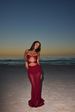 2026 New High Quality Elegant One Piece Swimsuit And Skirt Print Deep-V Lace-up Women Bikini Set Swimwear Party Bathing Suit_ecoleips.com