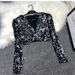 European Style Versatile Short Blazer BINGBING Sequin Vest Jazz Dance Performance Jacket_ecoleips.com