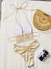 Women's Clothing Summer Beach Pool Swimsuit European American Style Deep Neckline Hollow Out Design Slimming Sexy One Piece Goddess Style_ecoleips.com
