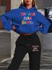 Women's Autumn And Winter Fashionable Casual MANANA Pattern Printed Thick And Plush Warm Hooded Sweatshirt+sports Pants Set-767_ecoleips.com