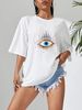 Women's Casual round Neck Short Sleeve T-Shirt Multi-Color Solid Loose Fashion Sports Top European American Style Cotton Polyester_ecoleips.com