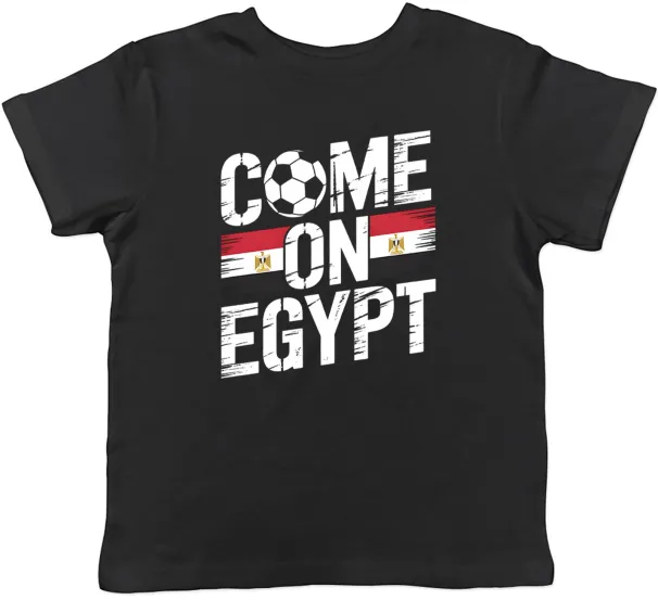 Women's T-Shirts Come On Egypt Supporter Football Fan Kids T-Shirt Boys Girls Gift_ecoleips.com