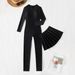 Women's Clothing Solid Color One-piece Diving Suit Long Sleeve With Gauze Skirt One-piece Swimsuit_ecoleips.com