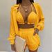 Women's Clothing New Sexy Three Piece Suit Autumn Beach Fashion Shorts Suit_ecoleips.com