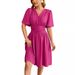 European And American Women's 2025 Spring-summer New Independent Station V-neck Waist-cinching_ecoleips.com