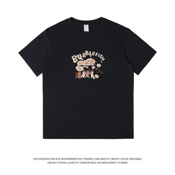 women's High-quality Round-neck Pullover Short-sleeved T-shirt_ecoleips.com