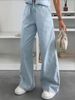 Women's Clothing Women's Fashion Denim Suit Sleeveless Vest Wide Leg Jeans Belted Spring Summer For Formal & Casual For Women_ecoleips.com