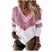 2027 Fashion European-USA Style Knitwear Pullovers Women Acrylic Leopard Print Splicing Long Sleeve Casual Loose Thick Sweater S-3XL_ecoleips.com