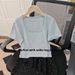 Women's Solid Color Ribbed Square Neck Short Sleeve T-Shirt Inner Layer Base Shirt Comfortable Spring Summer Autumn 2025 Style_ecoleips.com