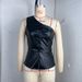 Women’s Sexy Off-Shoulder PU Leather Vest – Single-Breasted & Stylish (Black, S-L)_ecoleips.com