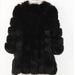 Women's Clothing Luxury Faux Fox Fur Coat Women's Mid-Length Elegant Winter Outerwear With Plush Collar_ecoleips.com