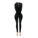Elegant Feather Deep V Halter Neck Stretch Satin Jumpsuit for Women HR25058 European American Style Casual Wear_ecoleips.com