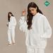Women's Clothing Oversized Streetwear Hoodie & Sweatpants Set - Casual High Street Style, Soft Cotton Blend, Comfortable Loungewear_ecoleips.com