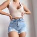 Women's Retro Distressed Denim Shorts For Summer Thin Cotton Blend Casual High Waist Short Length_ecoleips.com