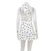 Women's Summer Pure Desire Sleeveless Knot Neck Backless High Waist A-Line Slimming Polka Dot Print Versatile Dress_ecoleips.com