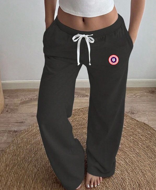 Women's Contrast Ribbed Sports Pants - Mid-Waist Drawstring Casual Wear-14_ecoleips.com