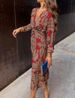 Women's Printed Summer Dress Autumn Fashion Regular Size Clothing_ecoleips.com