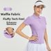 Women's Short Sleeve T-Shirt Sporty Casual Breathable Cool Golf Polo Shirt Slim Fit Quick Drying Tennis Apparel Waist Slimming_ecoleips.com
