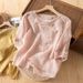 Women's Clothing High End Ramie And Linen Large Size Middle Aged Mother Summer Short Sleeved Shirt_ecoleips.com