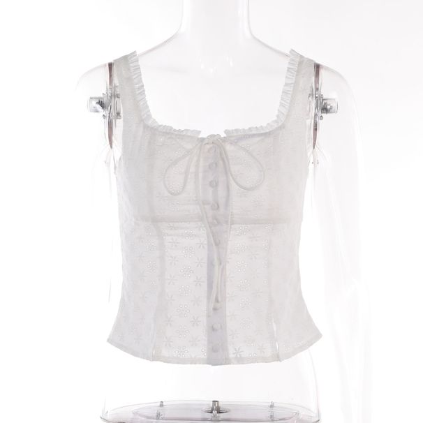 Aria Basics Aria Basics YL23278 Jacquard Lace Vintage Camisole 2026 European And American Summer Country Style Versatile Hot Girl Tank Top For_ecoleips.com