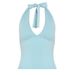 2025 European And American Cross-Border Spring Summer New Halter Neck Lace-Up Sexy Low-Cut Backless Slim Fit Sleeveless_ecoleips.com