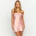 Women's Clothing Summer One Shoulder Dress New Pleated Raglan Sleeve Sexy Backless Short Skirt_ecoleips.com