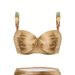 Women's American Style Lace-Up Solid Color Two-Piece Swimsuit High-End Beach Bikini Sleeveless Wire-Free Vacation Sexy Swimwear_ecoleips.com