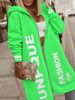 Women's Casual Hooded Jacket, Lightweight & Warm Zip-Up Coat With Drawstring Hood, Stylish Streetwear Outerwear For Fall & Winter_ecoleips.com