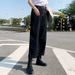 Women's Clothing High Waist Black Loose Wide Leg Jeans For Women Drape Slim Straight Daddy Pants_ecoleips.com