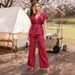 Women's Casual Two-Piece Set Vest Trousers Drawstring Solid Color_ecoleips.com