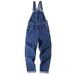 High-waisted Cropped Jeans For Women, Fashionable Buttoned Design, New Style, Harajuku Trendy Suspender Jeans, Wholesale_ecoleips.com