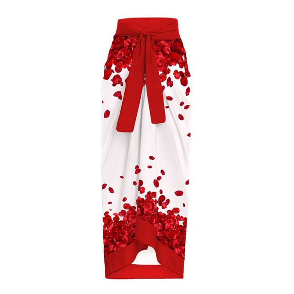 Women's Clothing Retro One-piece Swimsuit Backless Flower Skirt Swimsuit Chiffon Skirt_ecoleips.com