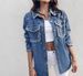 Women's Embroidered Denim Jacket – Long Sleeve Distressed Blue Jean Coat With Beaded Accents (Sizes S-XL)_ecoleips.com