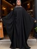 Cross Border Women's Fashion Satin Print Muslim Dress, Drawstring Waist Elegant Long Skirt_ecoleips.com