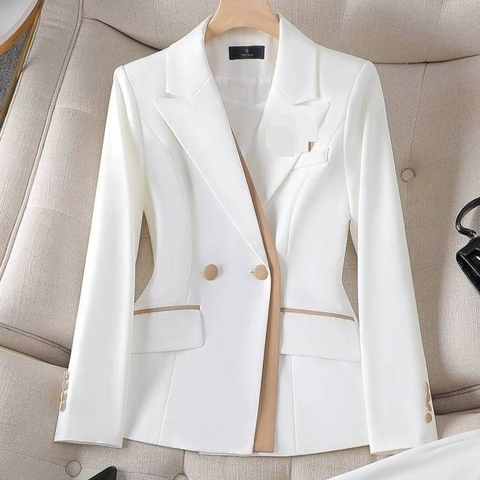 Women's Clothing Pink suit jacket professional temperament_ecoleips.com