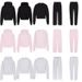 Skims Women's Cotton Fleece Hooded Sweatshirt And Kangaroo Neck Sweatpants Casual Set Custom Orders Start from One Piece_ecoleips.com