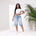 Women's Clothing High Quality Elastic Hole Denim_ecoleips.com