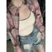 Women's Clothing Summer Design Plaid Stitching Cardigan Small Casual Versatile Base Long Sleeved Casual Shirt Jacket_ecoleips.com