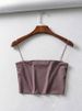 2024 Summer Women's Crop Top Sexy Elastic Cotton Camis Sleeveless Short Tank Top Bar_ecoleips.com