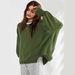 Women's Crew Neck Sweatshirt European American Style Fashion Brand Sports Base Layer Long Sleeve Knitwear Top Outerwear_ecoleips.com