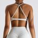 Women's Clothing Beauty Back Yoga Bra Women's V Neck Gathered Sports Underwear Tight Outer Wear Running Fitness Vest_ecoleips.com