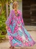 Women's Clothing Cotton Printed Bikini Sunscreen Shirt Seaside Holiday Cardigan Kimono Beach Clothes_ecoleips.com